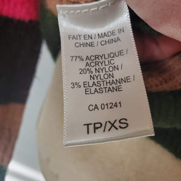 TWIK by Simons striped colorblock sweater. Size XS - Picture 5 of 6